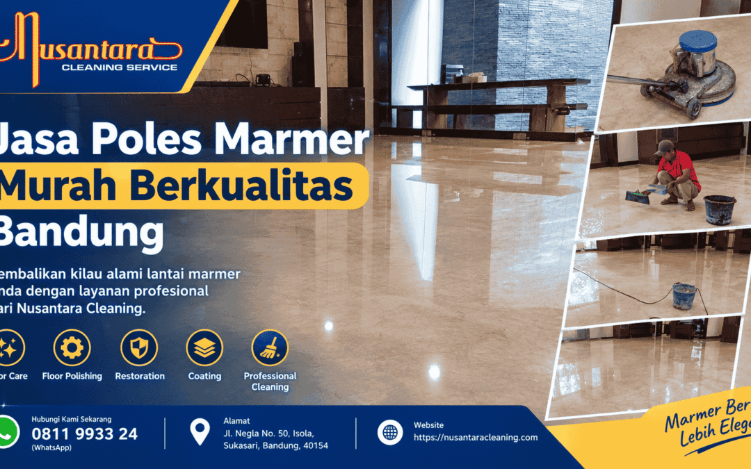 Jasa poles marmer murah berkualitas Bandung oleh Nusantara Cleaning